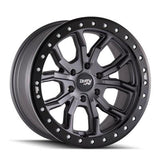 Dirty Life 9303 DT-1 17x9/5x127 BP/-12mm Offset/78.1mm Hub Matte Gunmetal Wheel - Simulated Rashring - Rowdy Warehouse 