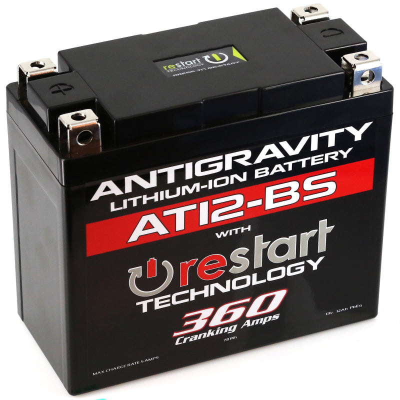 Antigravity YT12-BS Lithium Battery w/Re-Start - Rowdy Warehouse 