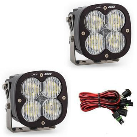 Baja Designs XL80 LED Auxiliary Light Pod Pair (Wide Cornering) (Clear) - Rowdy Warehouse 