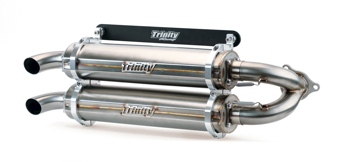 RZR PRO XP / TURBO R EXHAUST - STAINLESS STEEL - SLIP ON - Rowdy Warehouse 