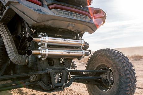 RZR TURBO / S EXHAUST - STAINLESS STEEL - FULL SYSTEM - Rowdy Warehouse 