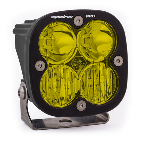 Baja Designs Squadron Pro Driving/Combo Pattern Black LED Light Pod - Amber - Rowdy Warehouse 