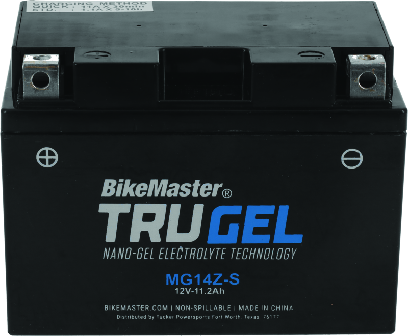 BikeMaster Trugel Battery MG14Z-S - Rowdy Warehouse 