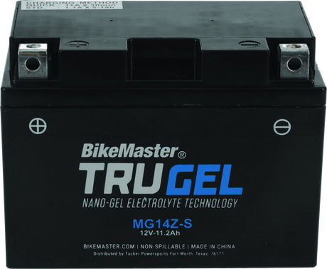 BikeMaster Trugel Battery MG14Z-S - Rowdy Warehouse 