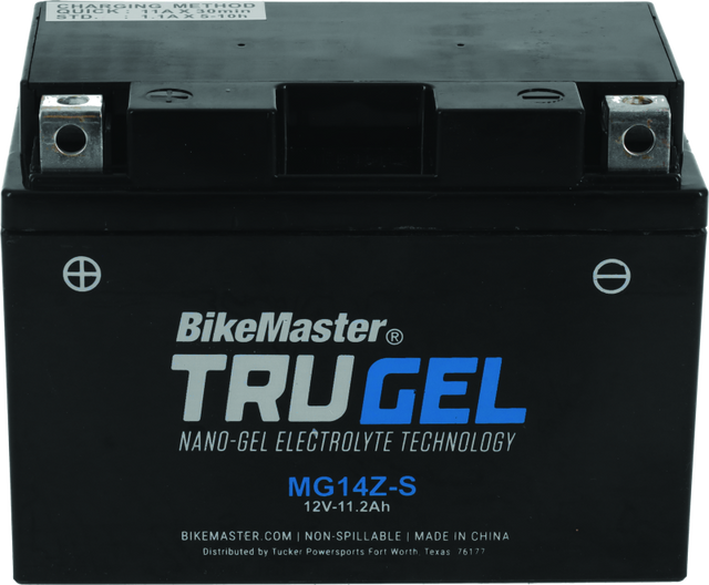 BikeMaster Trugel Battery MG14Z-S - Rowdy Warehouse 