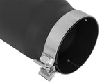 aFe Power MACH Force-Xp 5in In x 6in Out x 15in L Bolt-On 409 SS Exhaust Tip - Black - Rowdy Warehouse 