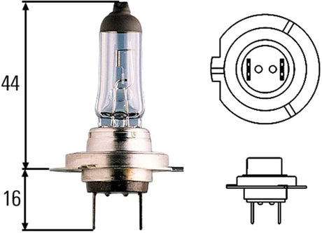 Hella Optilux H7 12V/55W XY Xenon Yellow Bulb - Rowdy Warehouse 