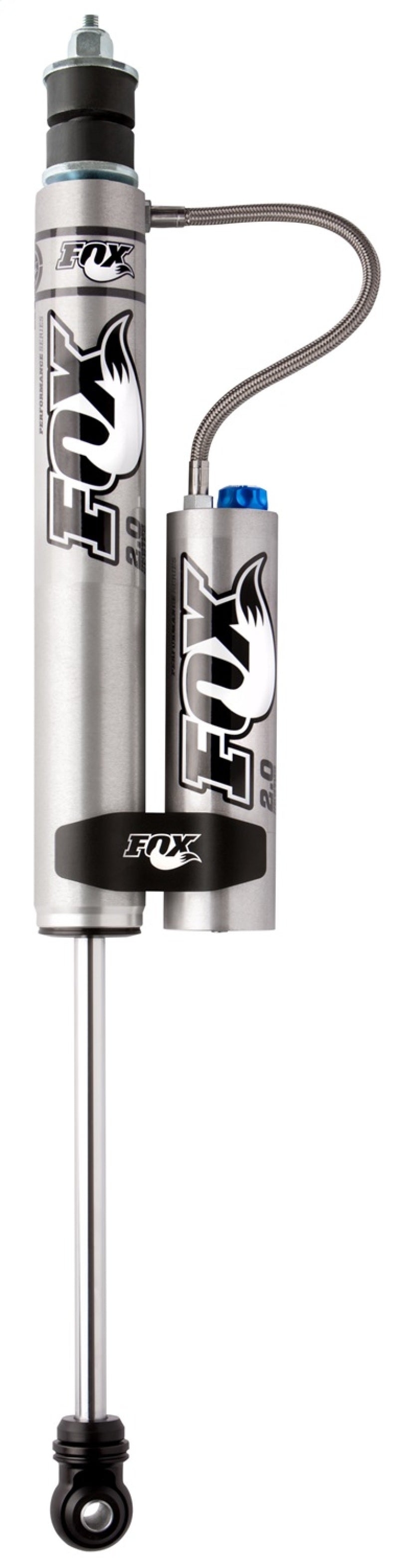 Fox 2.0 Factory Series 11.1in. Smooth Body Res. Shock w/CD Adj. / Std Travel / Eyelet Ends - Black - Rowdy Warehouse 