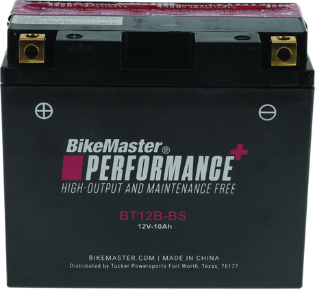 BikeMaster BT12B-BS Battery - Rowdy Warehouse 