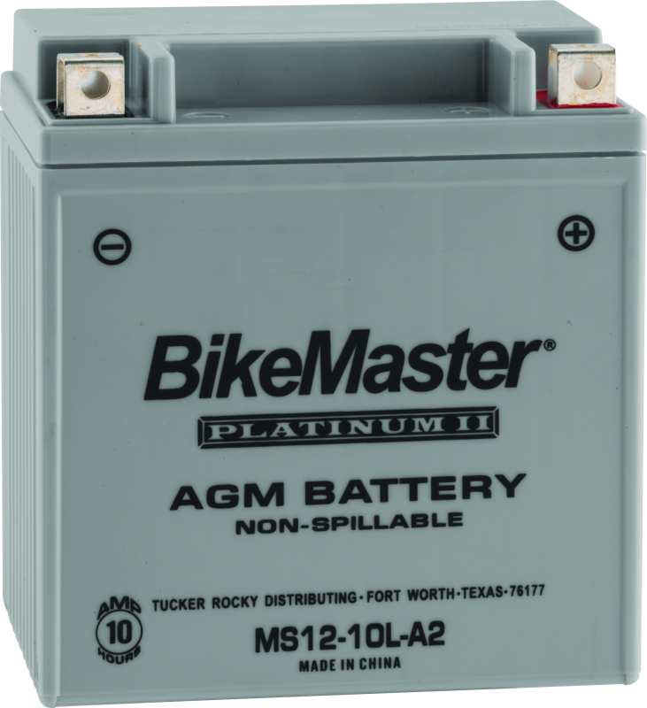 BikeMaster AGM Battery - MS12-10L-A2 - Rowdy Warehouse 