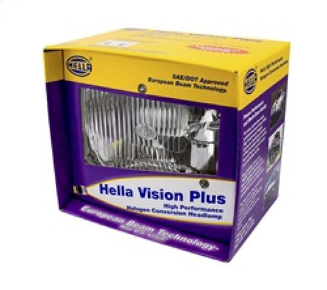 Hella Vision Plus 8in x 6in Sealed Beam Conversion Headlamp - Single Lamp - Rowdy Warehouse 