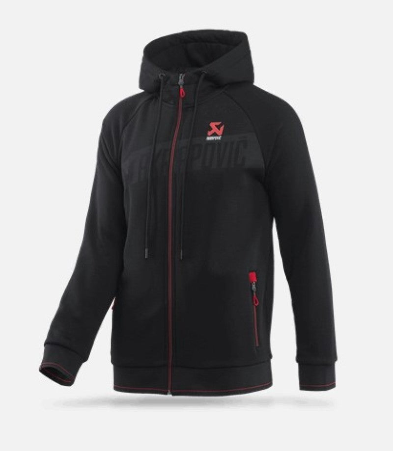 Akrapovic Mens Corpo Zip Hoodie Black - M - Rowdy Warehouse 