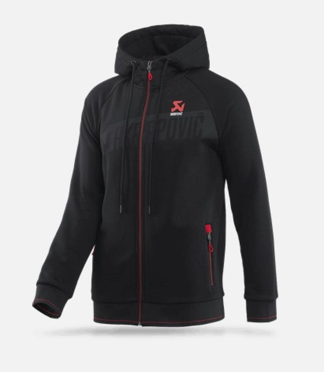 Akrapovic Mens Corpo Zip Hoodie Black - 2XL - Rowdy Warehouse 