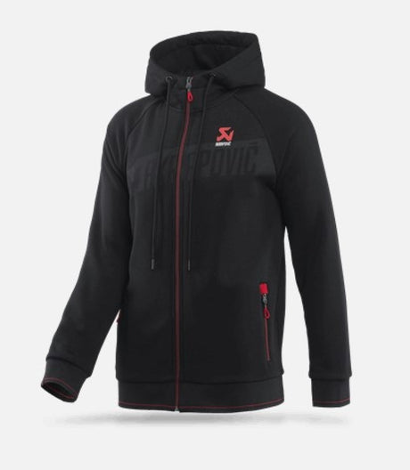 Akrapovic Mens Corpo Zip Hoodie Black - XL - Rowdy Warehouse 