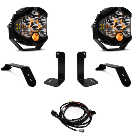 Baja Designs 2018+ Jeep JL/JT Dual LP6 Auxiliary Light Kit - Rowdy Warehouse 