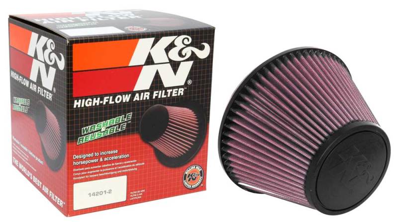 K&N Universal Clamp-On Air Filter 6in FLG / 7-1/2in B / 4-1/2in T / 5in H