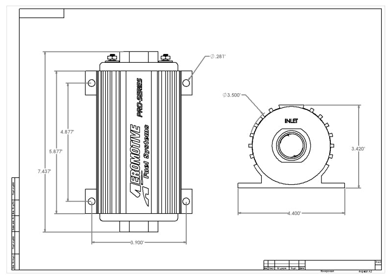 Aeromotive Pro-Series Fuel Pump - EFI or Carbureted Applications - Rowdy Warehouse 