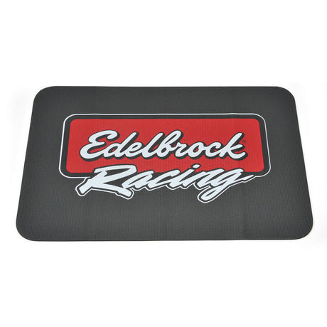 Edelbrock Racing Fender Cover - PVC Foam Mat - 2 Color Printed Edelbrock Racing Logo - Rowdy Warehouse 