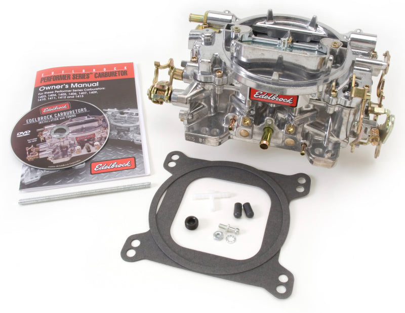 Edelbrock Carburetor Performer Series 4-Barrel 600 CFM Manual Choke Satin Finish