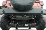 Gibson 07-17 Jeep Wrangler JK Rubicon 3.6L 2.5in Cat-Back Dual Split Exhaust - Aluminized