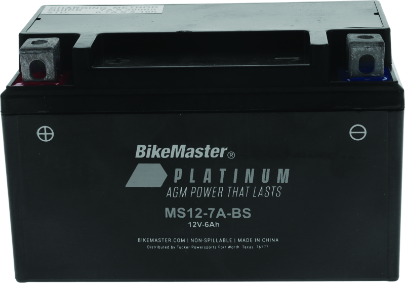 BikeMaster AGM Battery - MS12-7A-BS - Rowdy Warehouse 