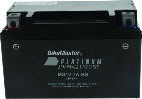 BikeMaster AGM Battery - MS12-7A-BS - Rowdy Warehouse 