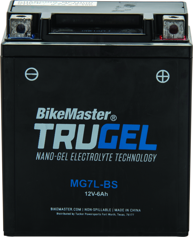 BikeMaster Trugel Battery MG7L-BS - Rowdy Warehouse 