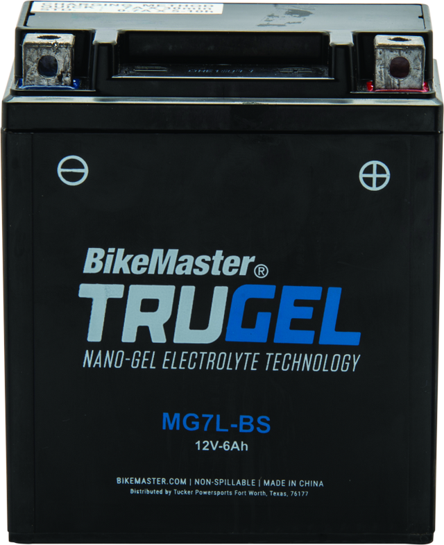 BikeMaster Trugel Battery MG7L-BS - Rowdy Warehouse 