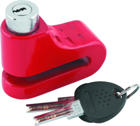 Bully Lock Disc Lock 5.5mm - Red - Rowdy Warehouse 