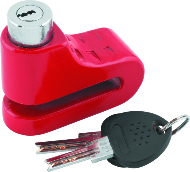 Bully Lock Disc Lock 5.5mm - Red - Rowdy Warehouse 