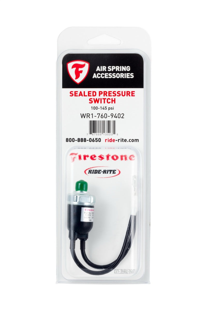 Firestone Sealed Air Pressure Switch 110-145 PSI - Single (WR17609402) - Rowdy Warehouse 