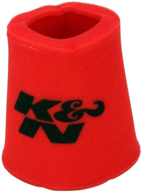 K&N Airforce PreCleaner Round Tapered Red Air Filter Foam Wrap 6in Base ID x 5in Top ID x 9in H - Rowdy Warehouse 