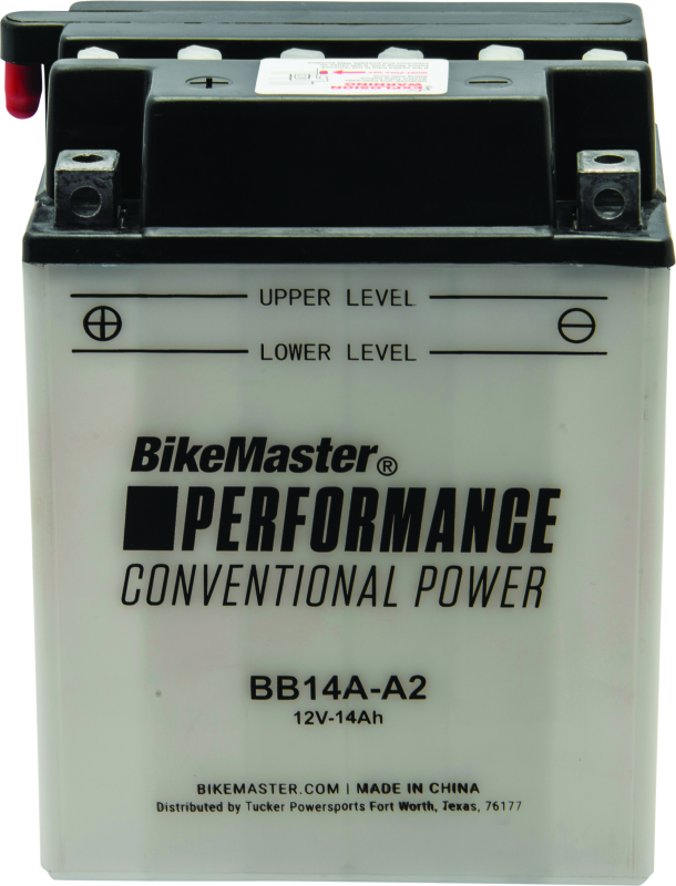 BikeMaster BB14A-A2 Battery - Rowdy Warehouse 