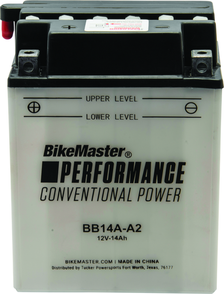 BikeMaster BB14A-A2 Battery - Rowdy Warehouse 