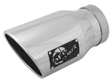 aFe Diesel Exhaust Tip Bolt On Black 5in Inlet x 7in Outlet x 12in - Right - Rowdy Warehouse 