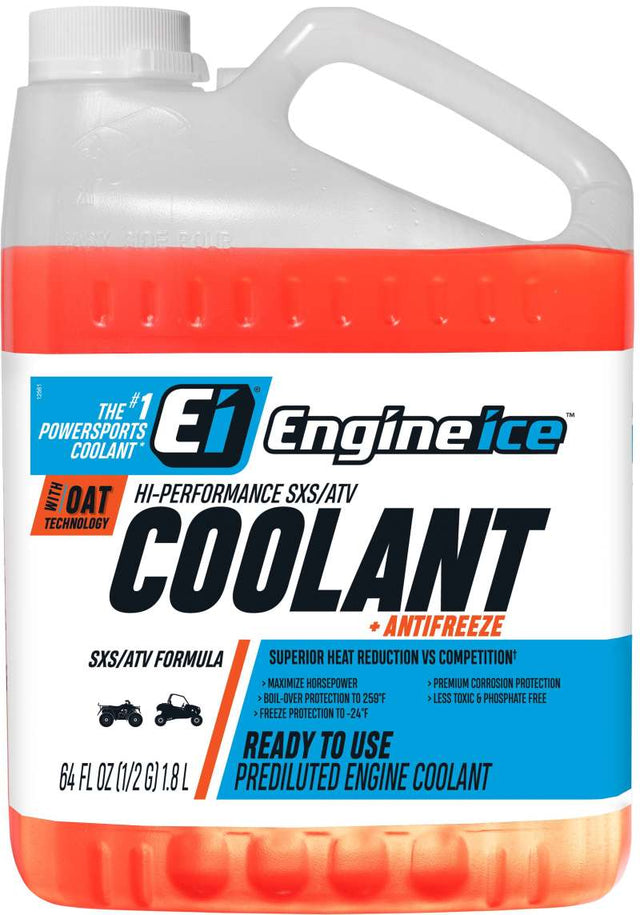 Engine Ice Hi Performance SXS/ATV Coolant + Antifreeze 1/2 Gal - Rowdy Warehouse 