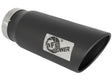 aFe Power MACH Force-Xp 5in In x 6in Out x 15in L Bolt-On 409 SS Exhaust Tip - Black - Rowdy Warehouse 