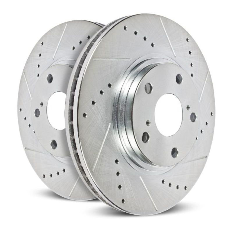 Power Stop 05-19 Nissan Frontier Front Evolution Drilled & Slotted Rotors - Pair