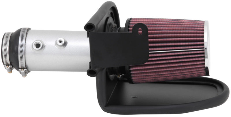 K&N 13-14 Honda Accord 3.5L V6 69 Series Typhoon Air Intake System - Silver Cold Air Intake Kit - Rowdy Warehouse 