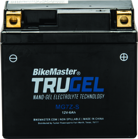 BikeMaster Trugel Battery MG7Z-S - Rowdy Warehouse 