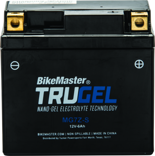 BikeMaster Trugel Battery MG7Z-S - Rowdy Warehouse 