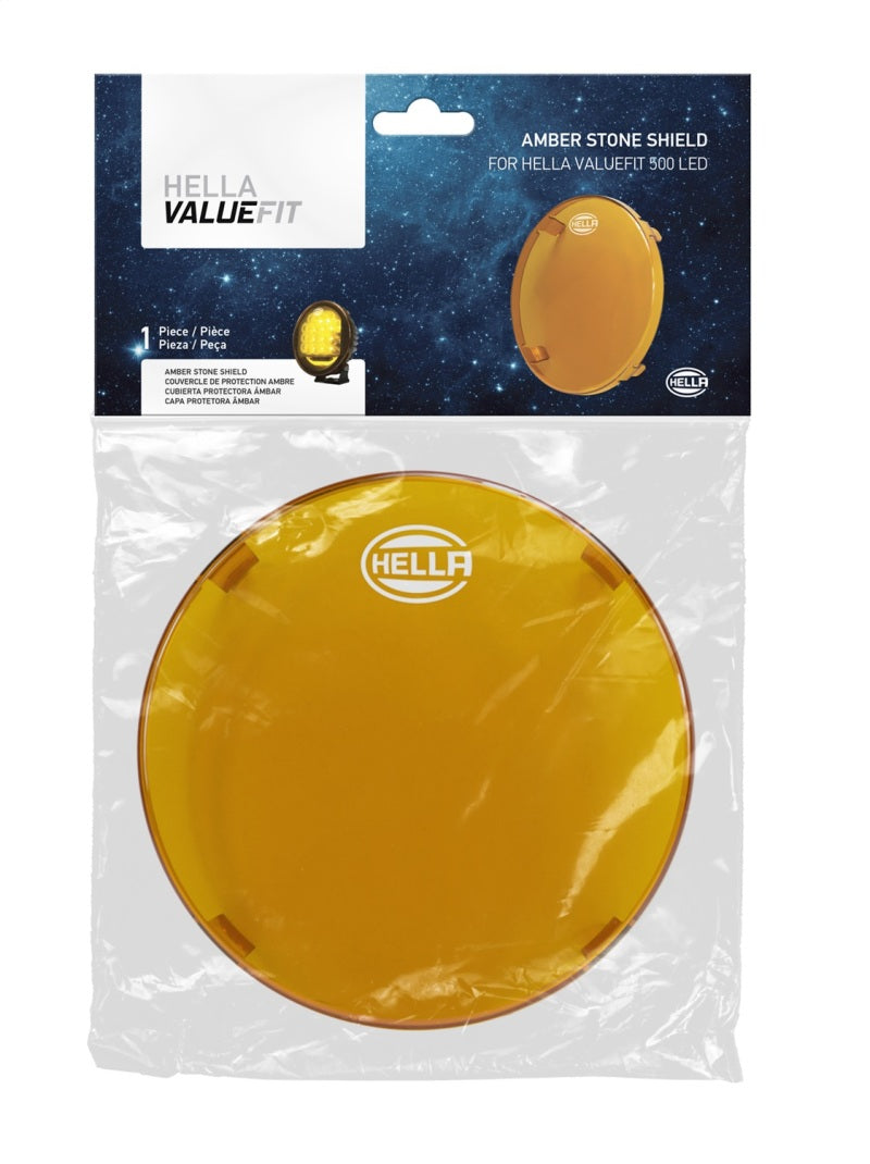 Hella 500 LED Driving Lamp 6in Amber Cover - Rowdy Warehouse 