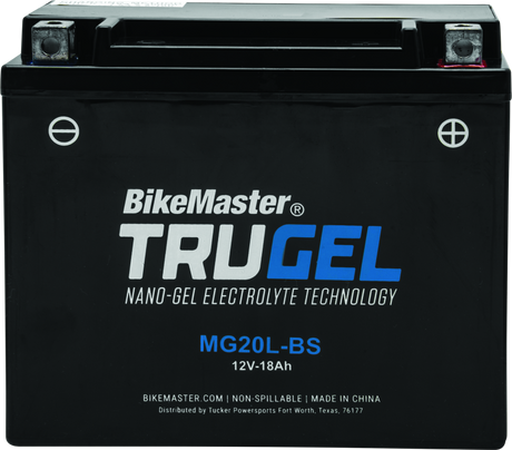 BikeMaster Trugel Battery MG20L-BS - Rowdy Warehouse 