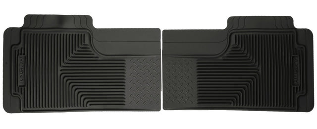 Husky Liners 80-12 Ford F-150/00-05 Ford Excursion Heavy Duty Black 2nd Row Floor Mats - Rowdy Warehouse 