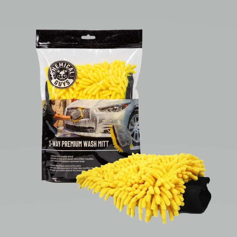 Chemical Guys Three-Way Premium Microfiber Wash Mitt - Rowdy Warehouse 