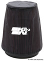 K&N Universal P Dry charger Round Tapered Air Filter Wrap Black - Rowdy Warehouse 