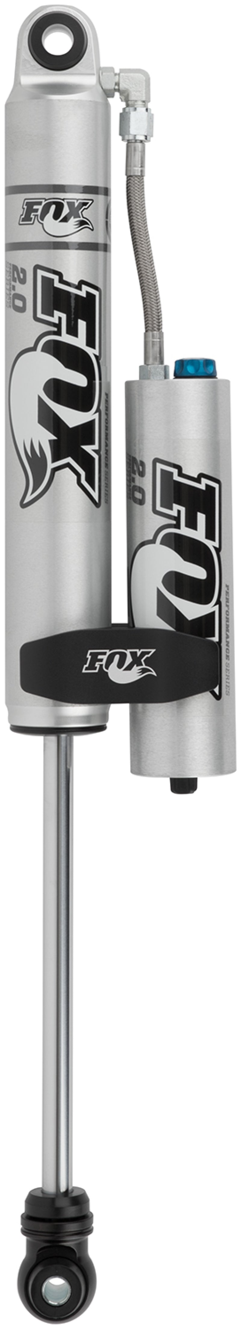 Fox 2.0 Factory Series 8.1in. Smooth Body R/R Shock w/CD Adj. (Alum) Std Travel / Eyelet Ends - Blk - Rowdy Warehouse 