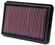 K&N 05-11 Nissan Navara 2.5L L4 10.5in OS Length/7.438in OS Width/1.438in H Replacement Air Filter - Rowdy Warehouse 