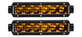 Rigid Industries 6in SR-Series Pro Dot / SAE Fog Lights (Pair) - Selective Yellow