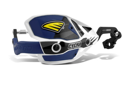 Cycra CRM Ultra 1-1/8 in. Clamp w/White Shields/Husky Blue Covers - Rowdy Warehouse 